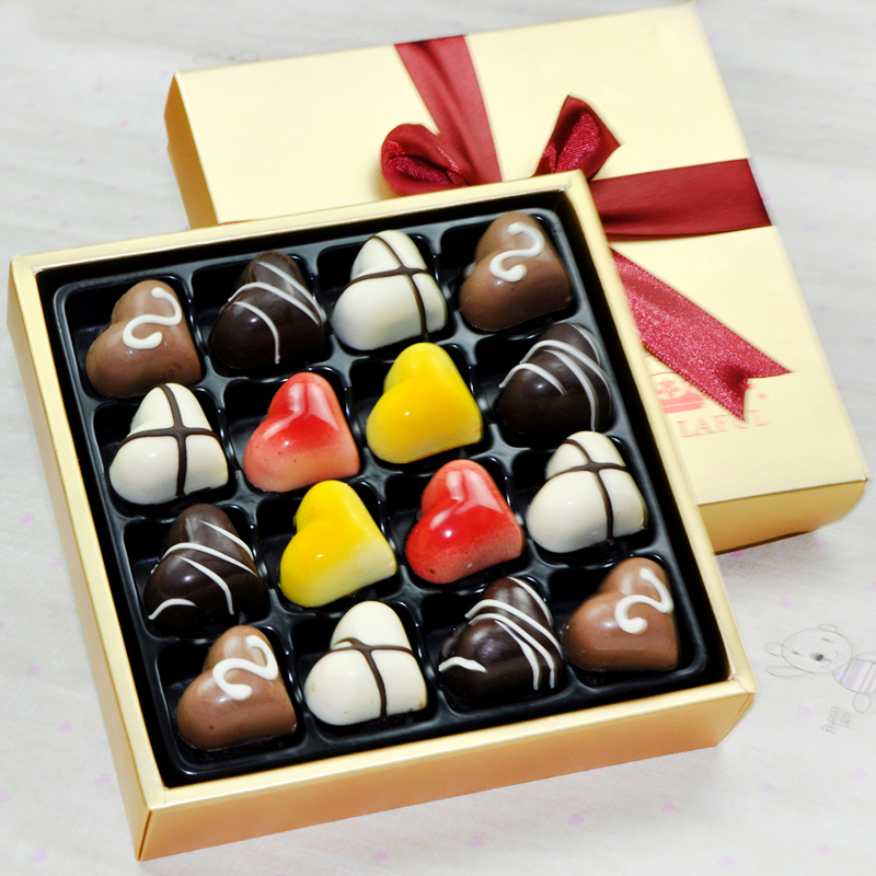 源于比利时的巧克力制做工艺 国际顶级巧克力一盒